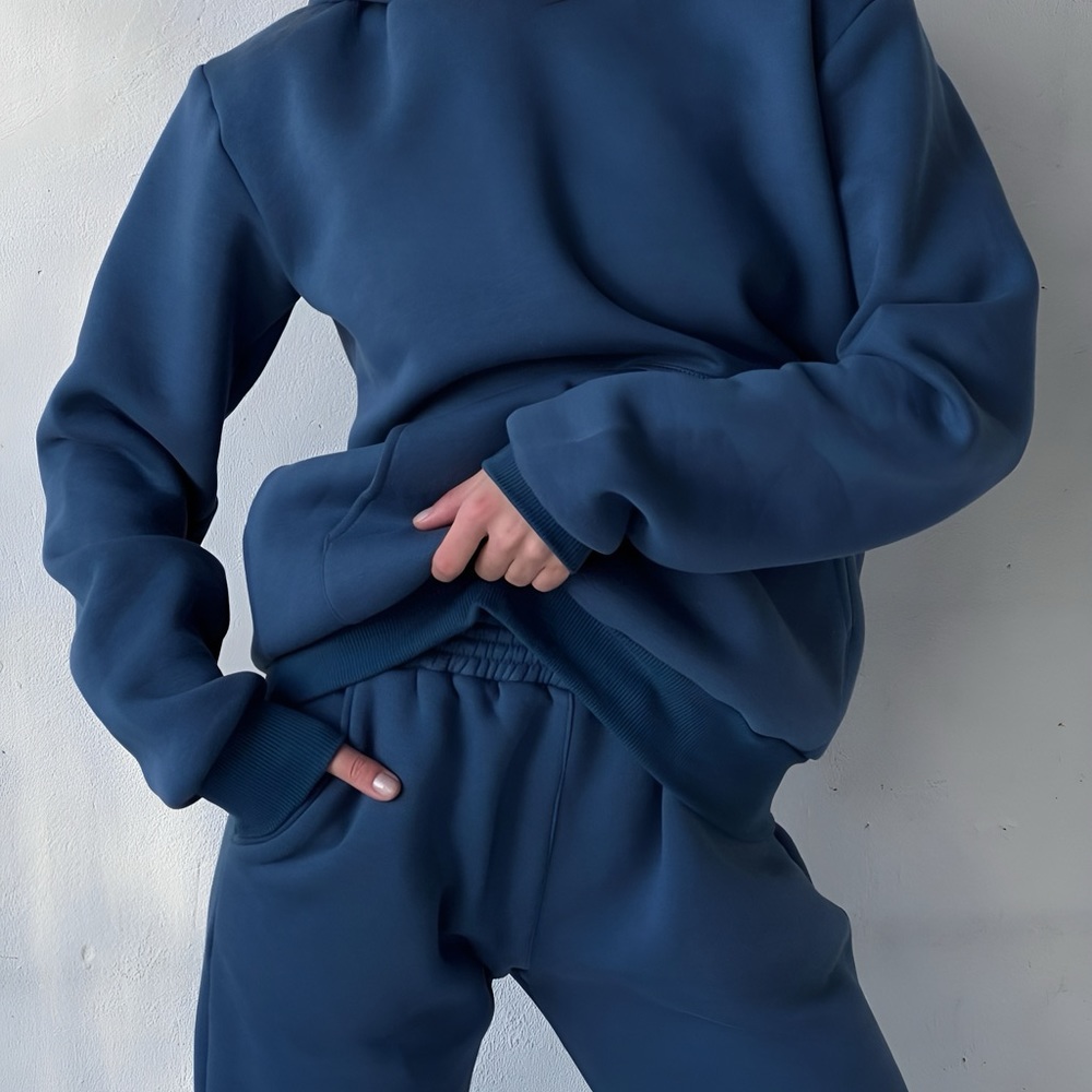 NEW Hoodie & Joggers winter set ❄️ Fleece model. 90% premium Turkish cotton. - Picture 4 of 4